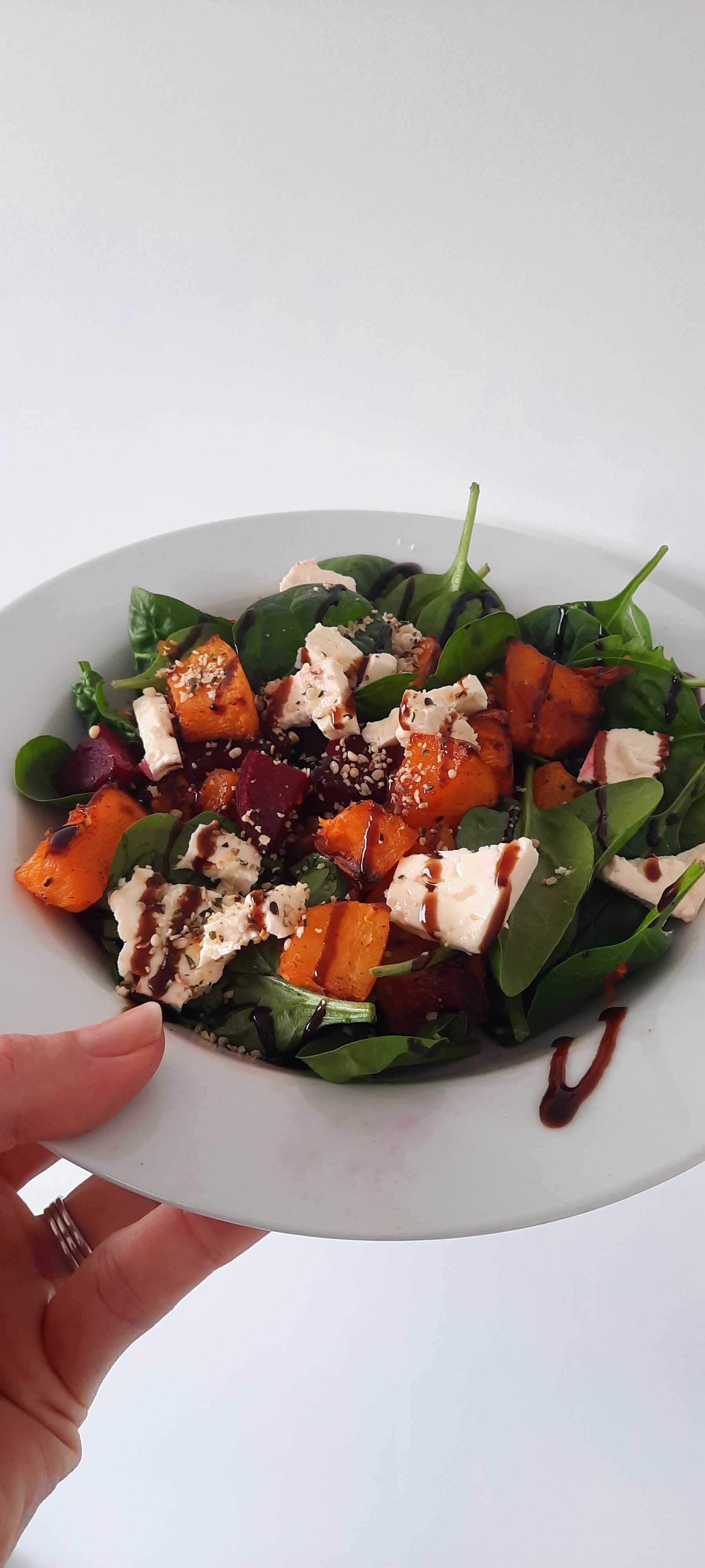 Roast Pumpkin, Beetroot and Feta Salad